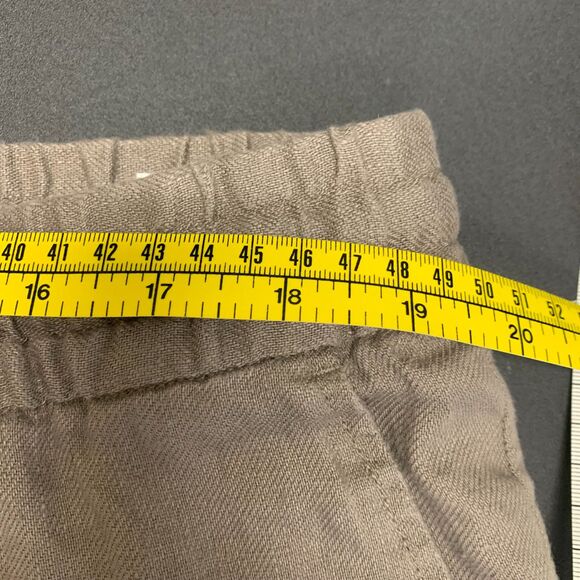H&M Womens Regular Fit‎ Coupe Standard Linen Pants Brown Cottagecore Minimalism - Picture 12 of 16